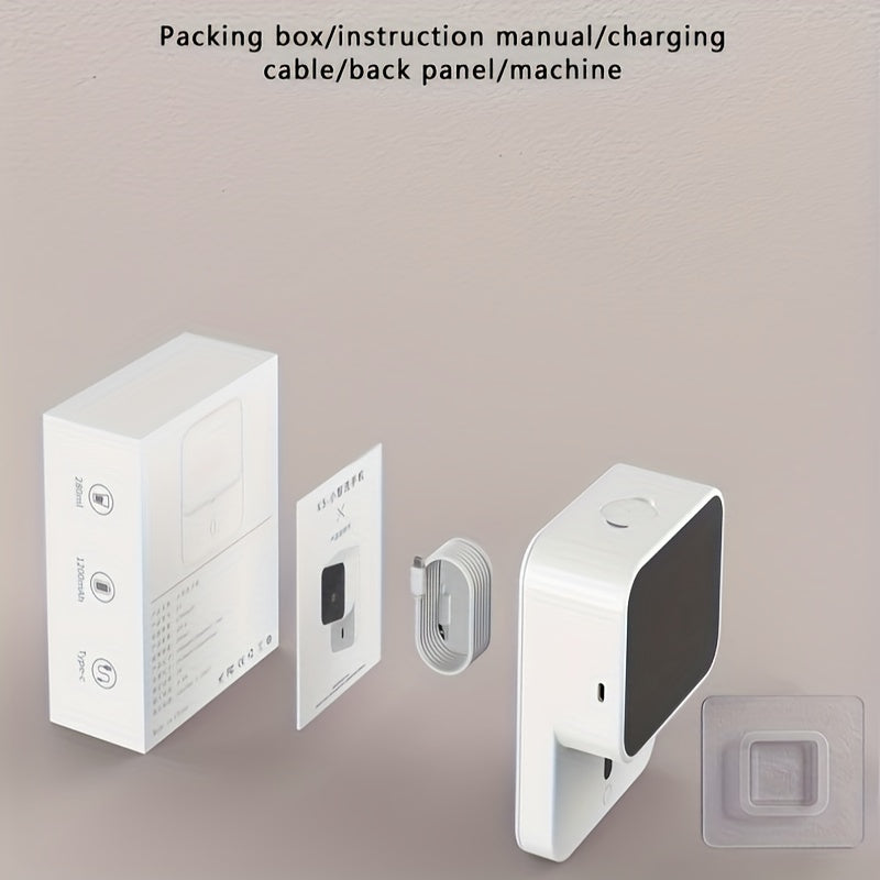 1pc Touchless Wall-Mounted Soap Dispenser for Bathroom - Automatic Sensor Hand Sanitizer Container with No-Touch Technology - Convenient Bathroom Accessory