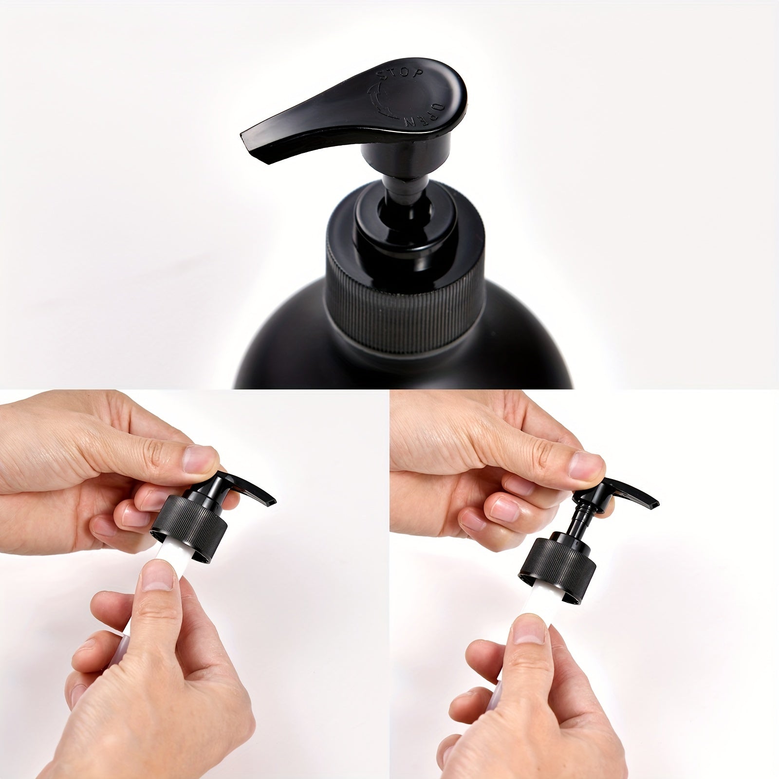 3pcs Plastic Press Lotion Dispenser