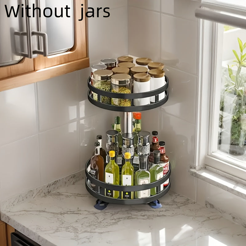 Rotating Kitchen Storage  Spice Rack