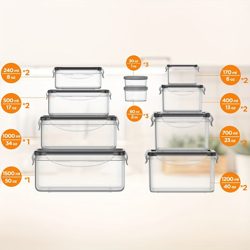20pcs Premium Reusable Food Storage Containers