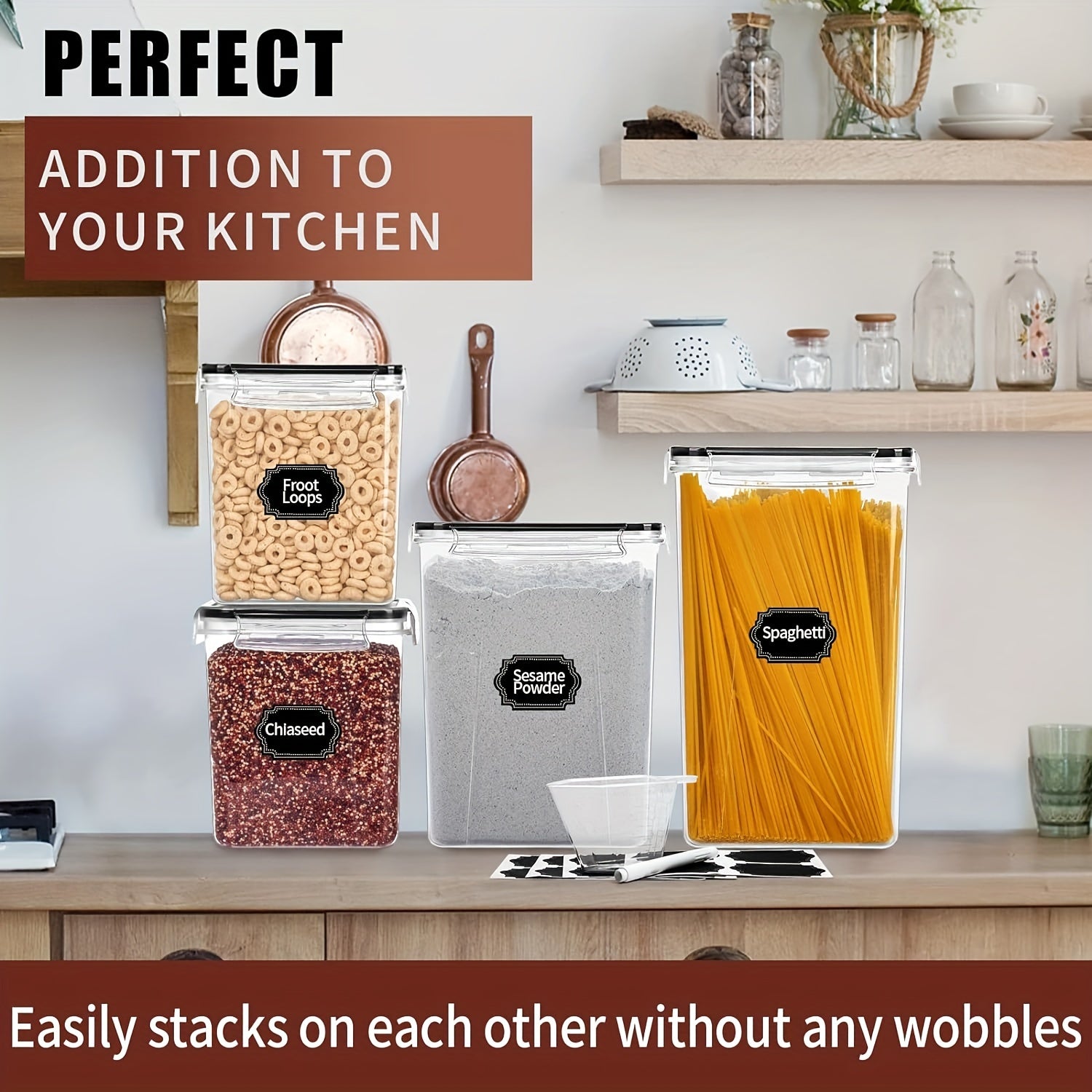 10pcs Large Airtight Food Storage Containers Set