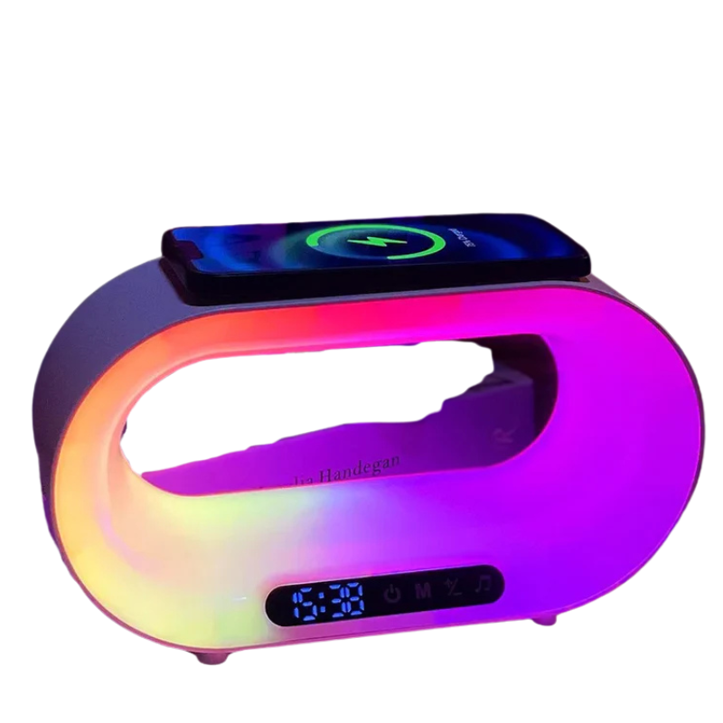 RGB Night Lamp with Wireless Charger – Mood Lighting & Charging in One
