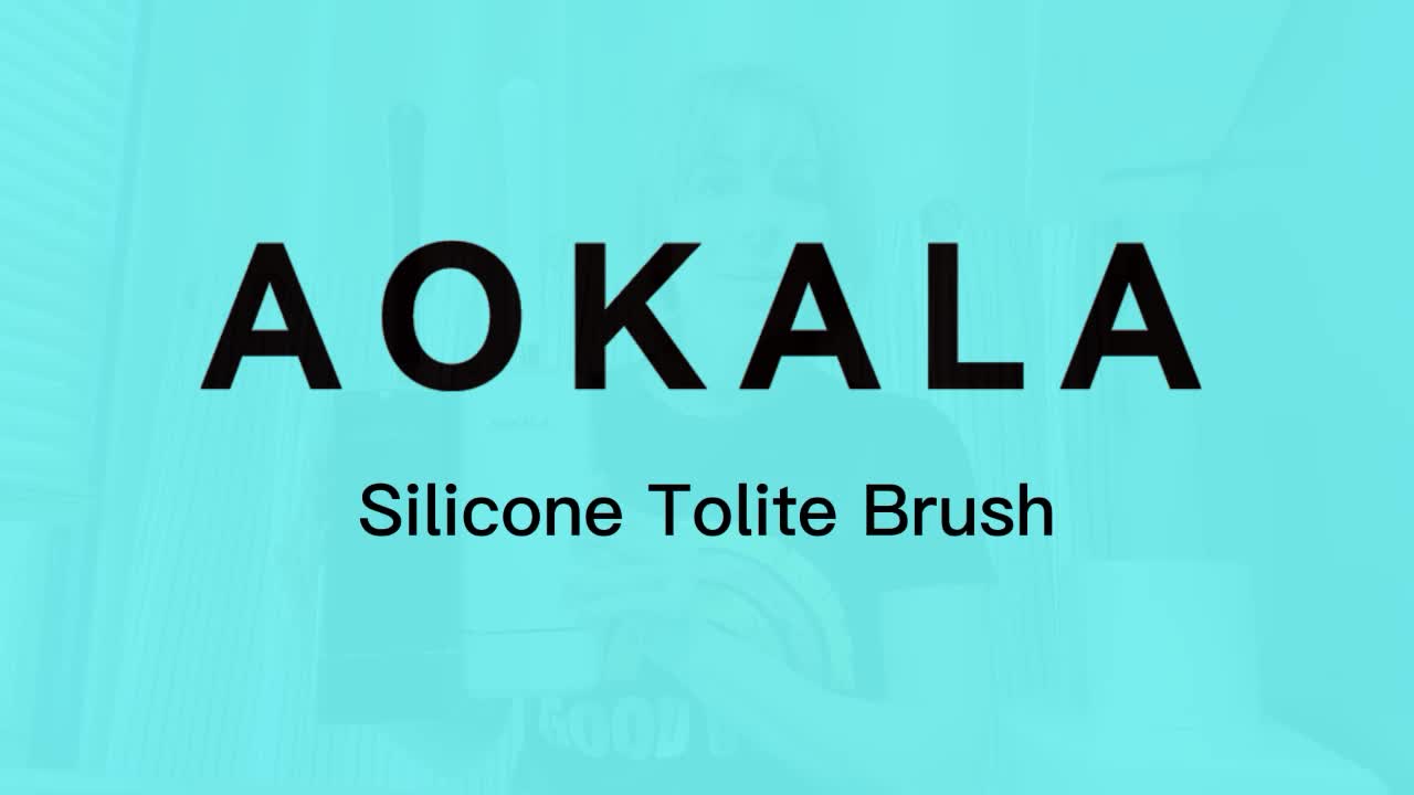 Aokala Silicone Toilet Brush and Holder