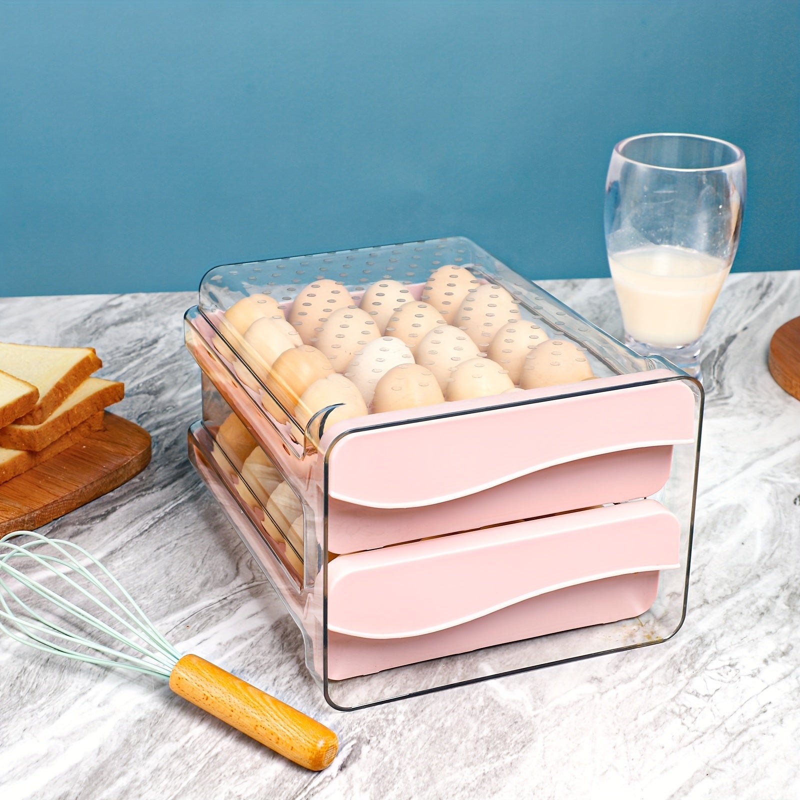 Double-layer Egg Storage Containers