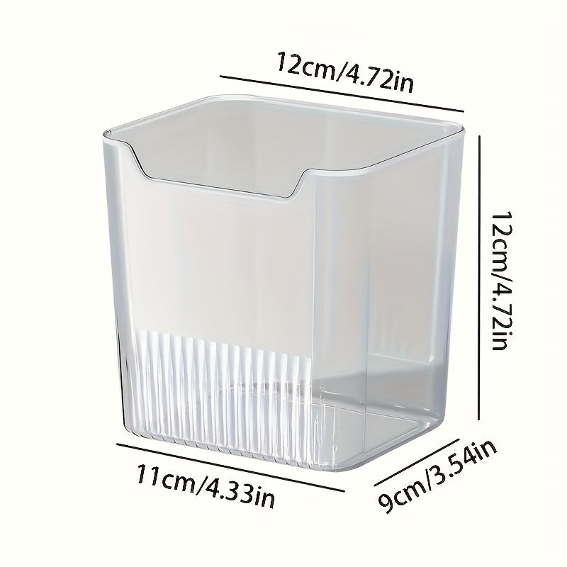 6-Piece Set Clear Plastic Fridge Organizers