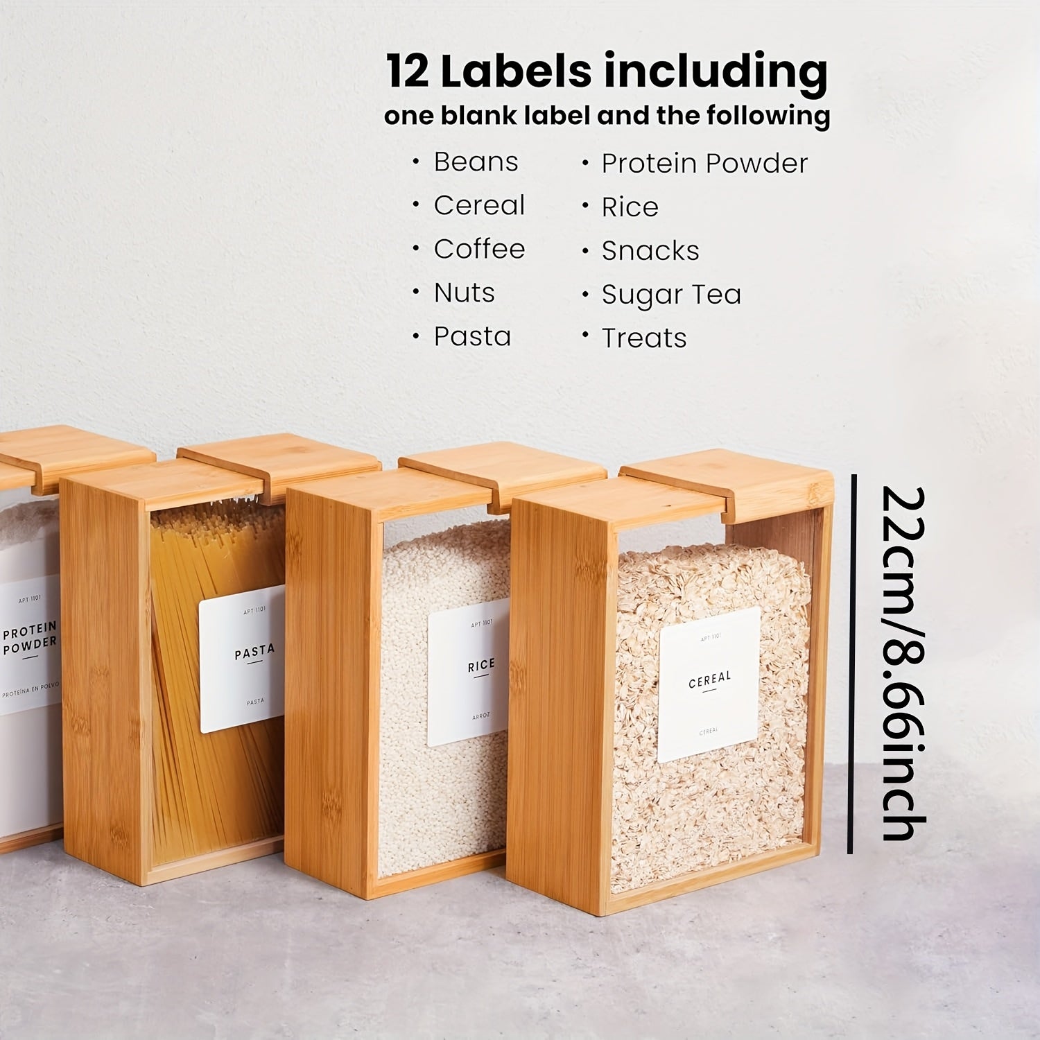 Bamboo Food Storage Containers with Lids