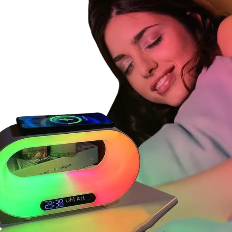 RGB Night Lamp with Wireless Charger – Mood Lighting & Charging in One