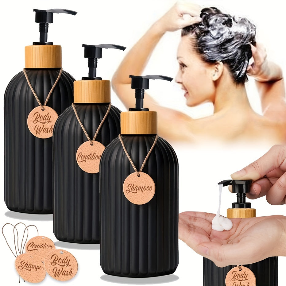 3pcs 500ml Soap Dispenser With Tag