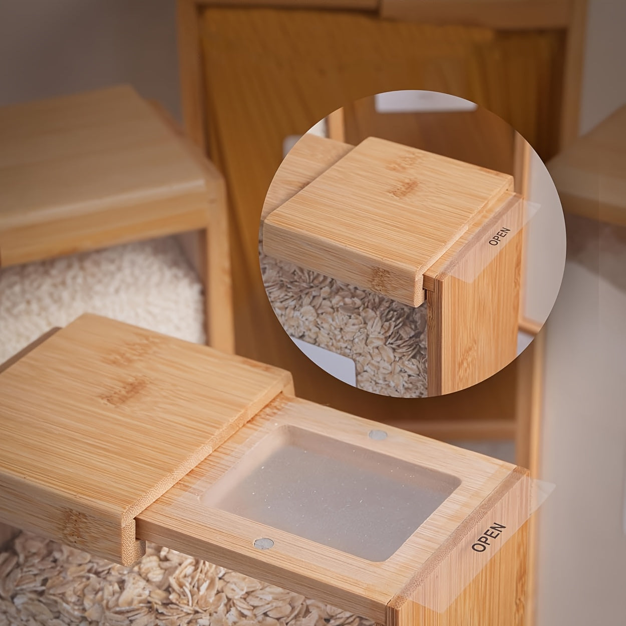 Bamboo Food Storage Containers with Lids