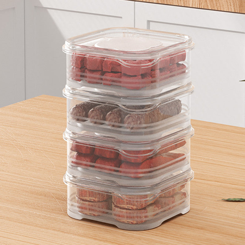 Clear Plastic Containers For Refrigerator With Lids