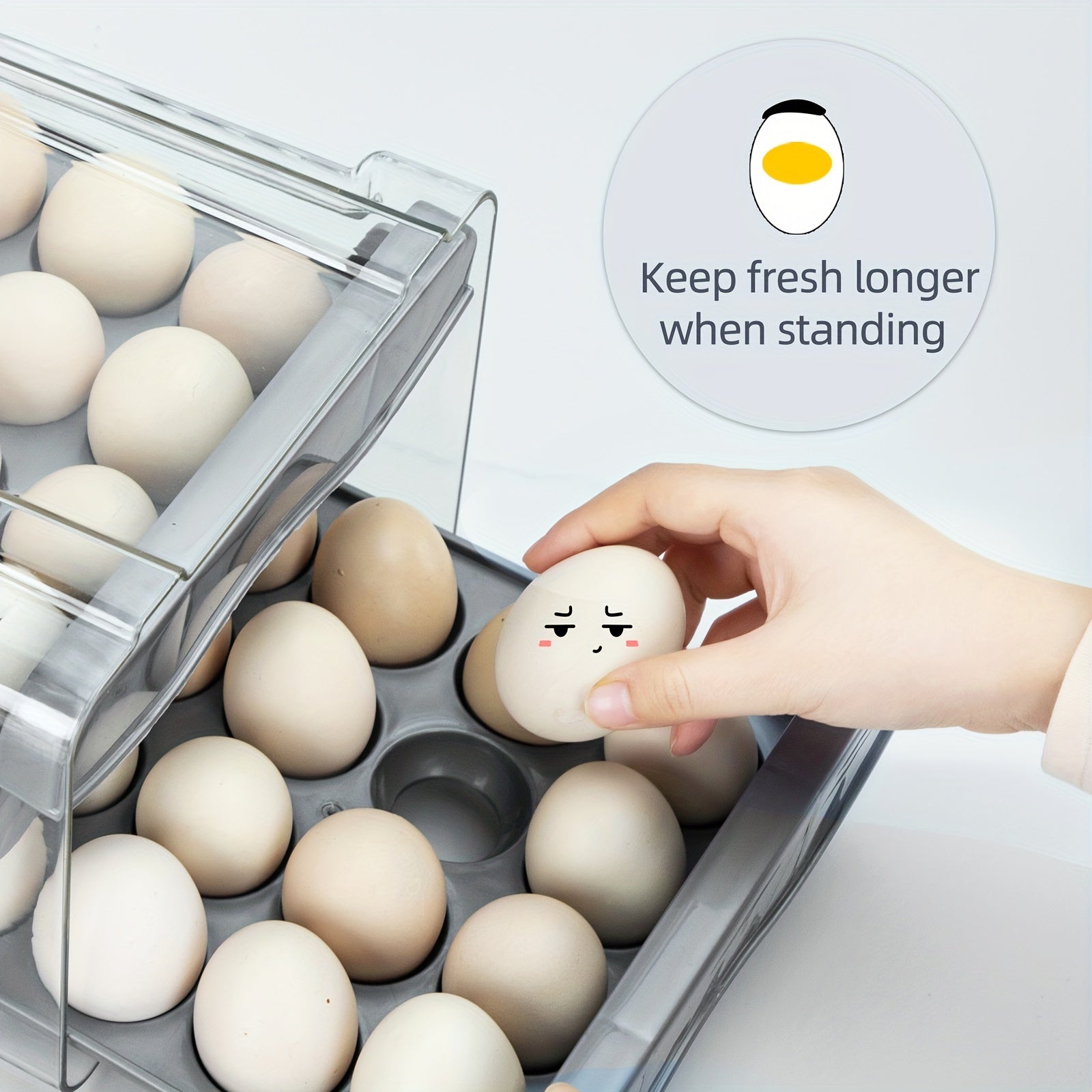Double-layer Egg Storage Containers