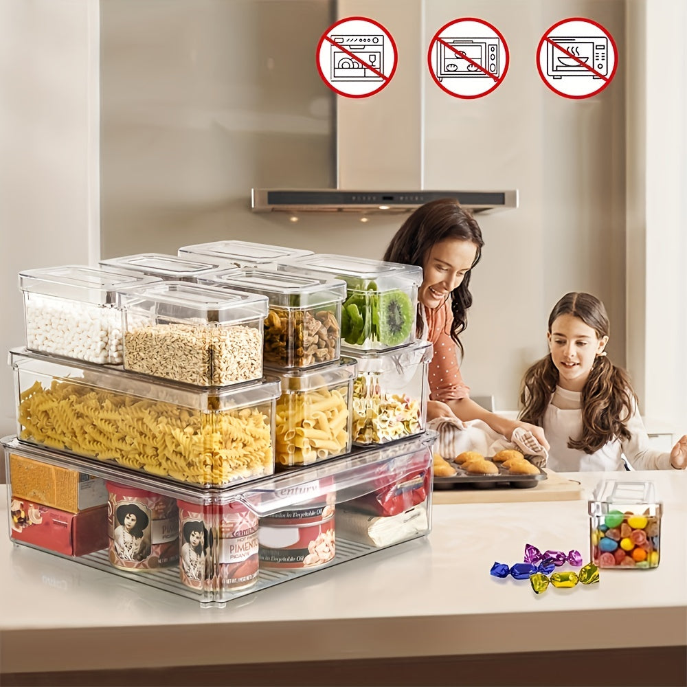 10pcs Refrigerator Organizers With Lid