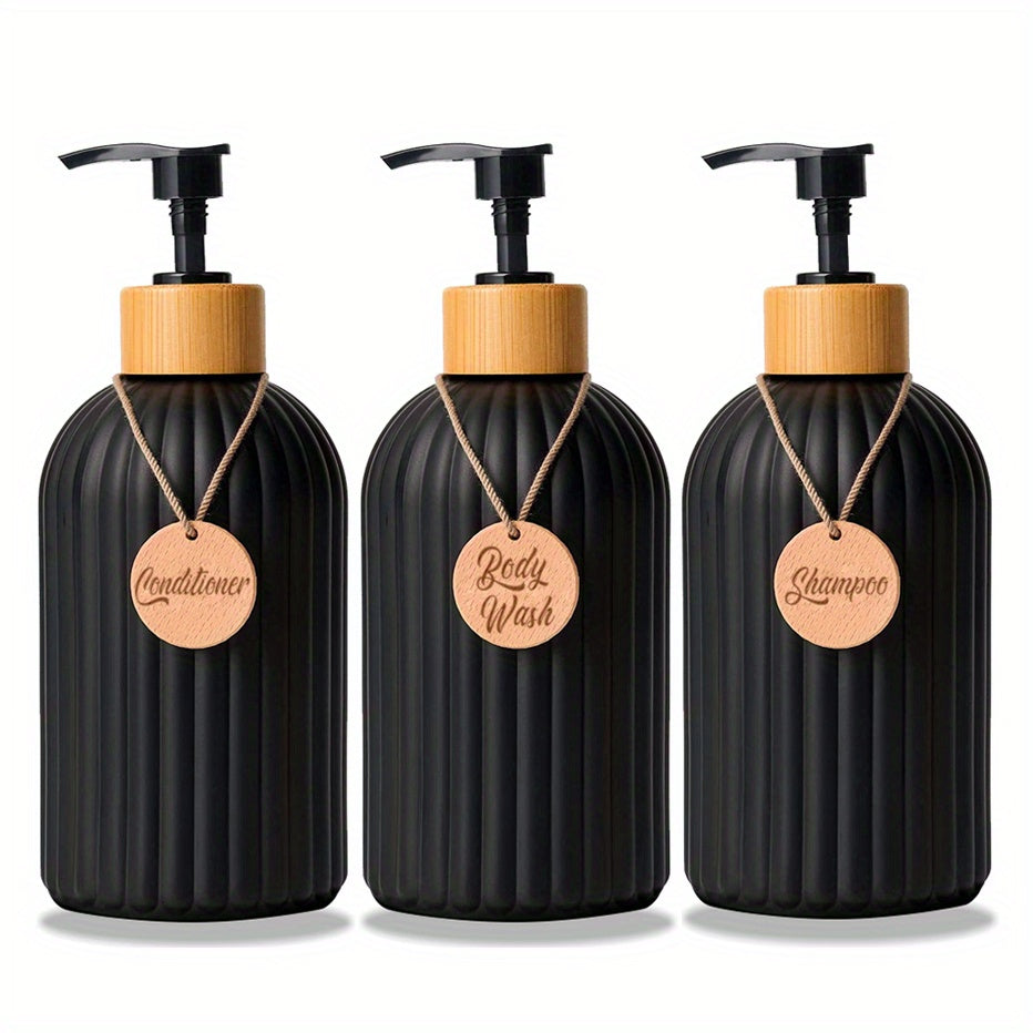 3pcs 500ml Soap Dispenser With Tag