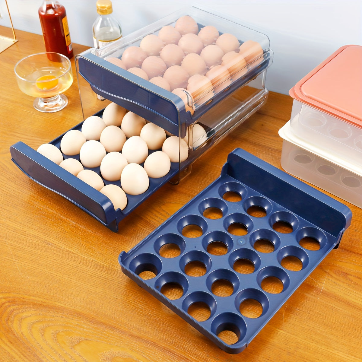 Double-layer Egg Storage Containers
