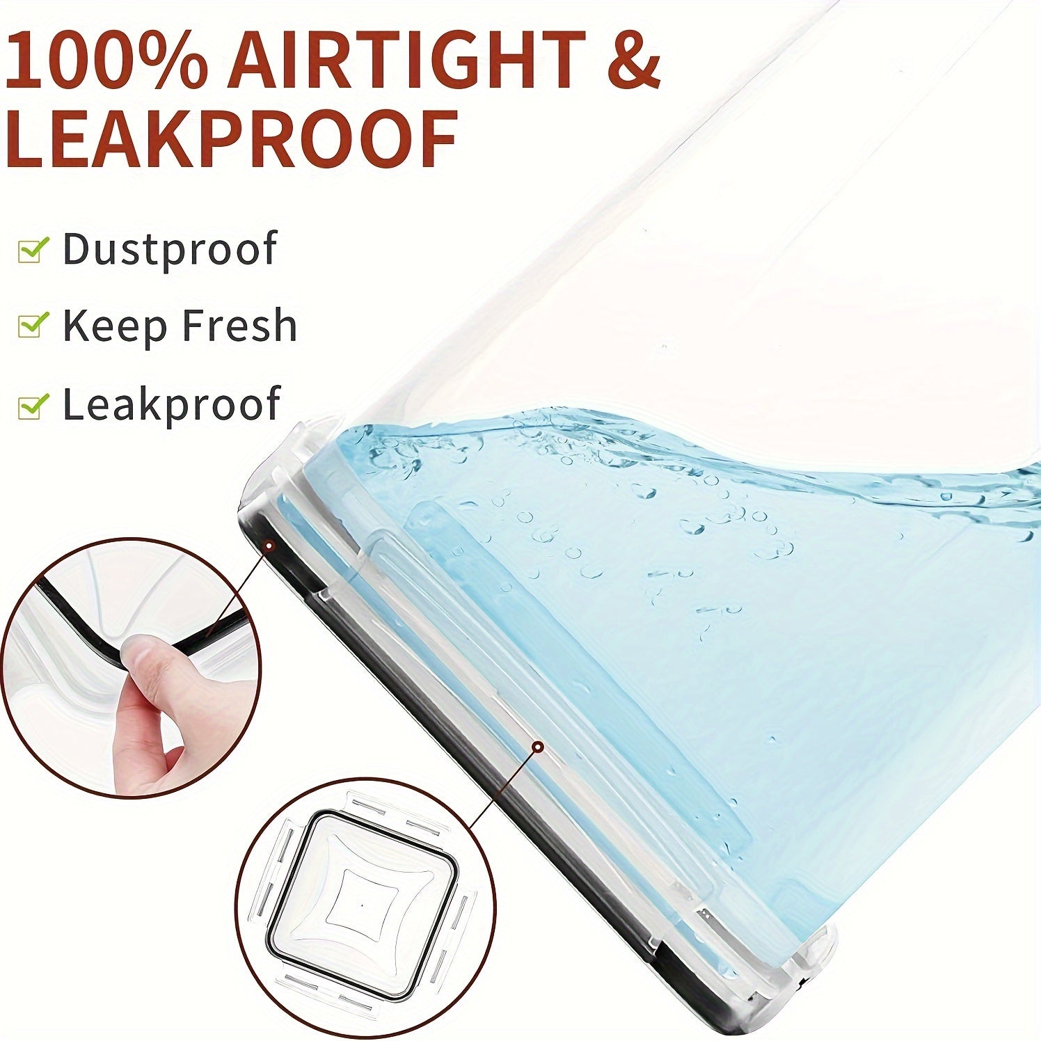 4PCS Airtight Food Storage Containers With Lids