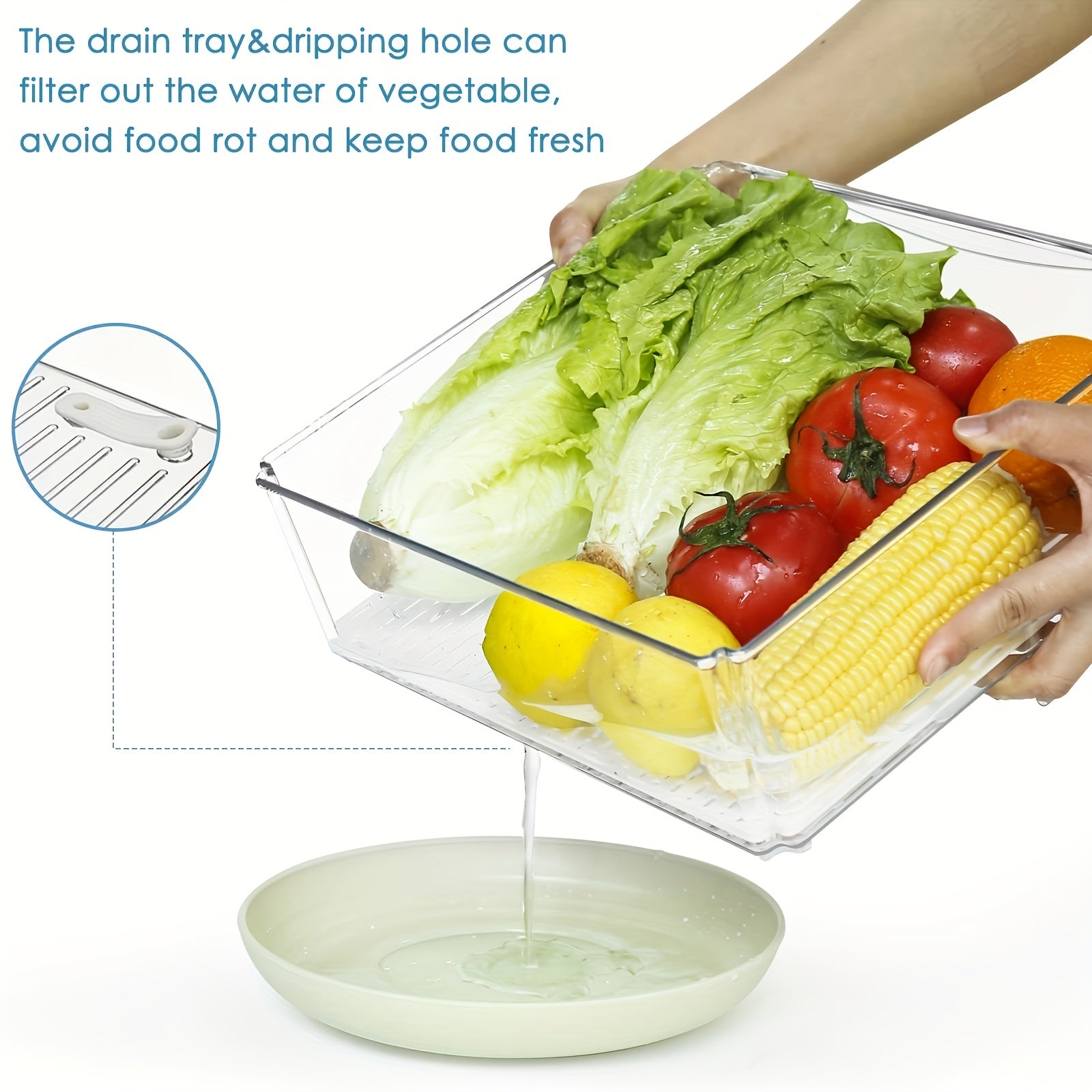 10pcs Refrigerator Organizers With Lid