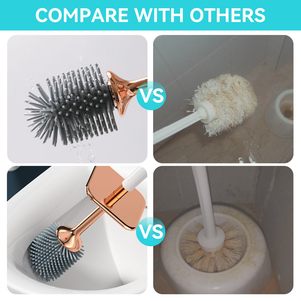 Aokala Silicone Toilet Brush and Holder