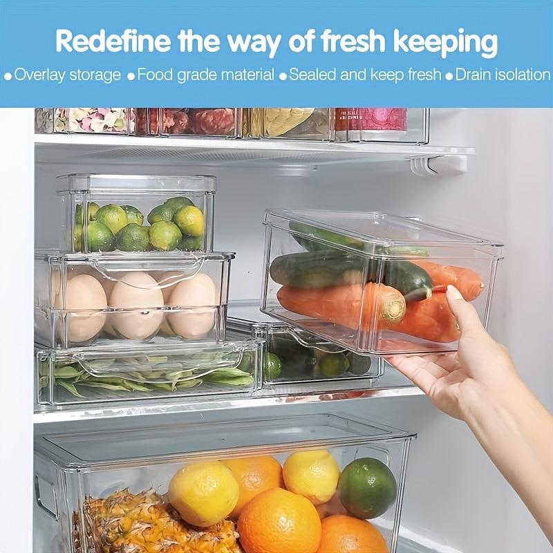 10pcs Refrigerator Organizers With Lid