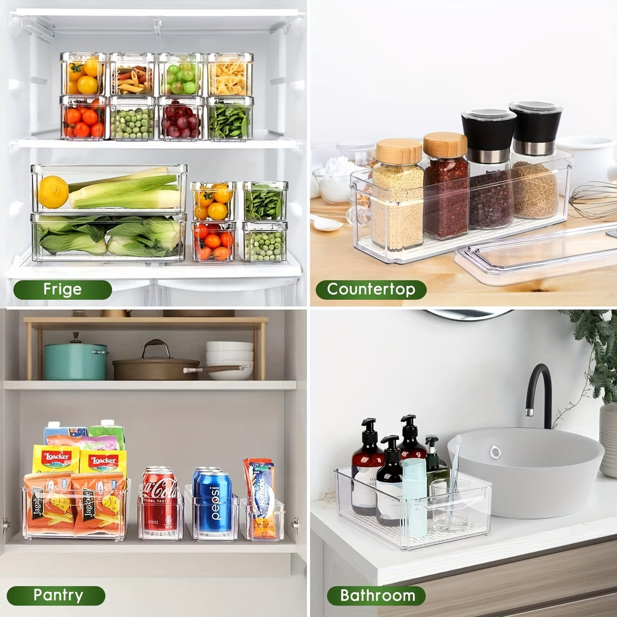 Refrigerator and food Organizer set