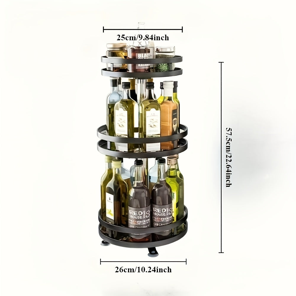 Rotating Kitchen Storage  Spice Rack