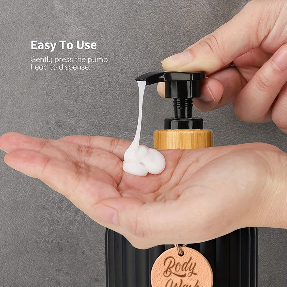 3pcs 500ml Soap Dispenser With Tag