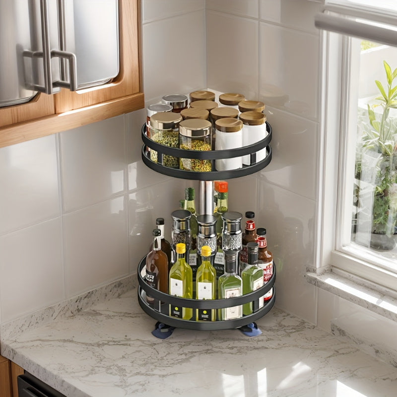 Rotating Kitchen Storage  Spice Rack