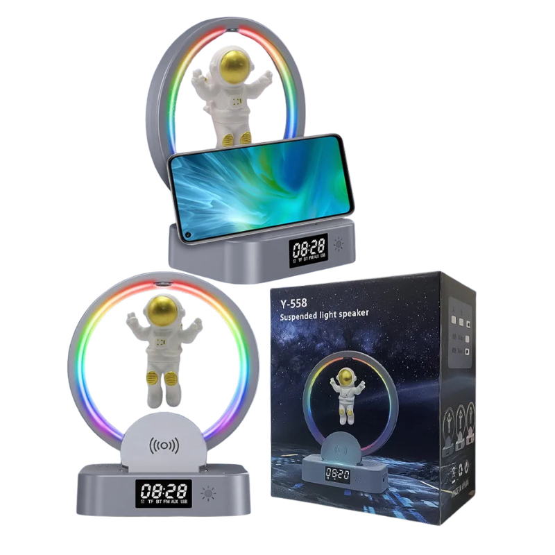 Floating Bluetooth Speaker – Magnetic Levitation with LED Glow