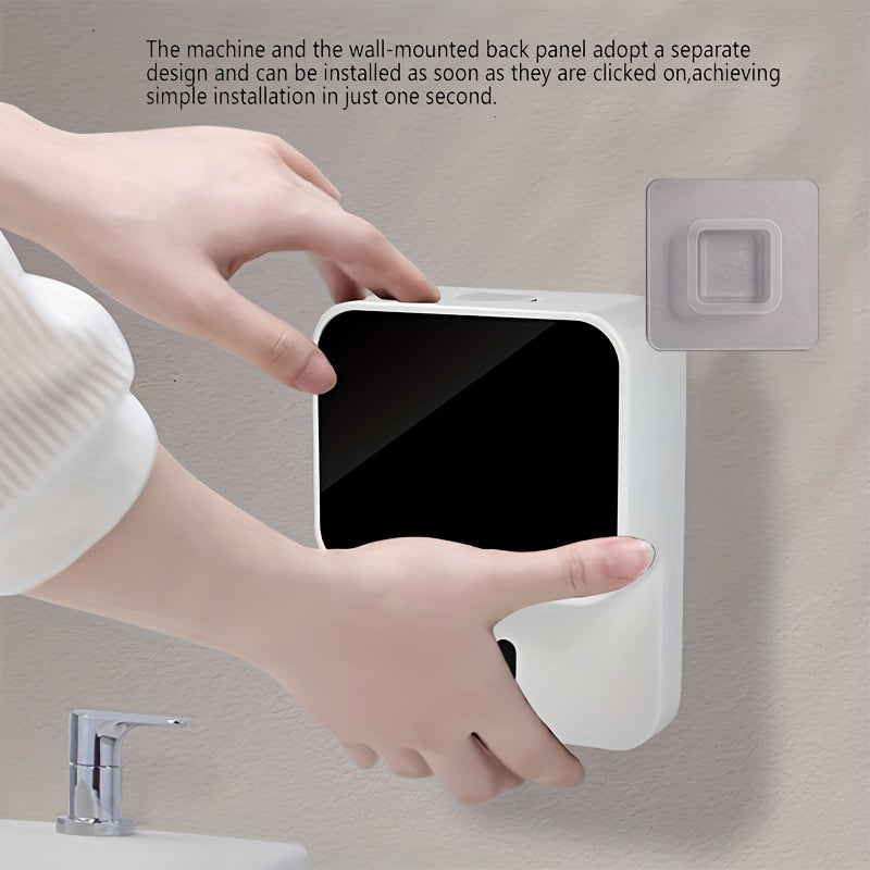 1pc Touchless Wall-Mounted Soap Dispenser for Bathroom - Automatic Sensor Hand Sanitizer Container with No-Touch Technology - Convenient Bathroom Accessory