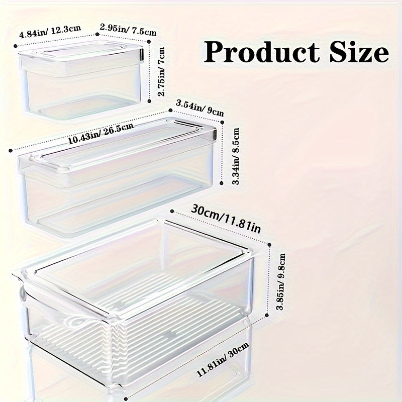10pcs Refrigerator Organizers With Lid
