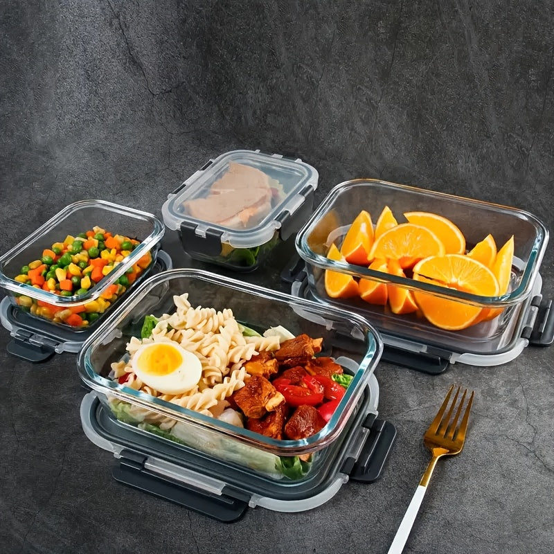 10pcs Glass Food Storage Containers With Lids