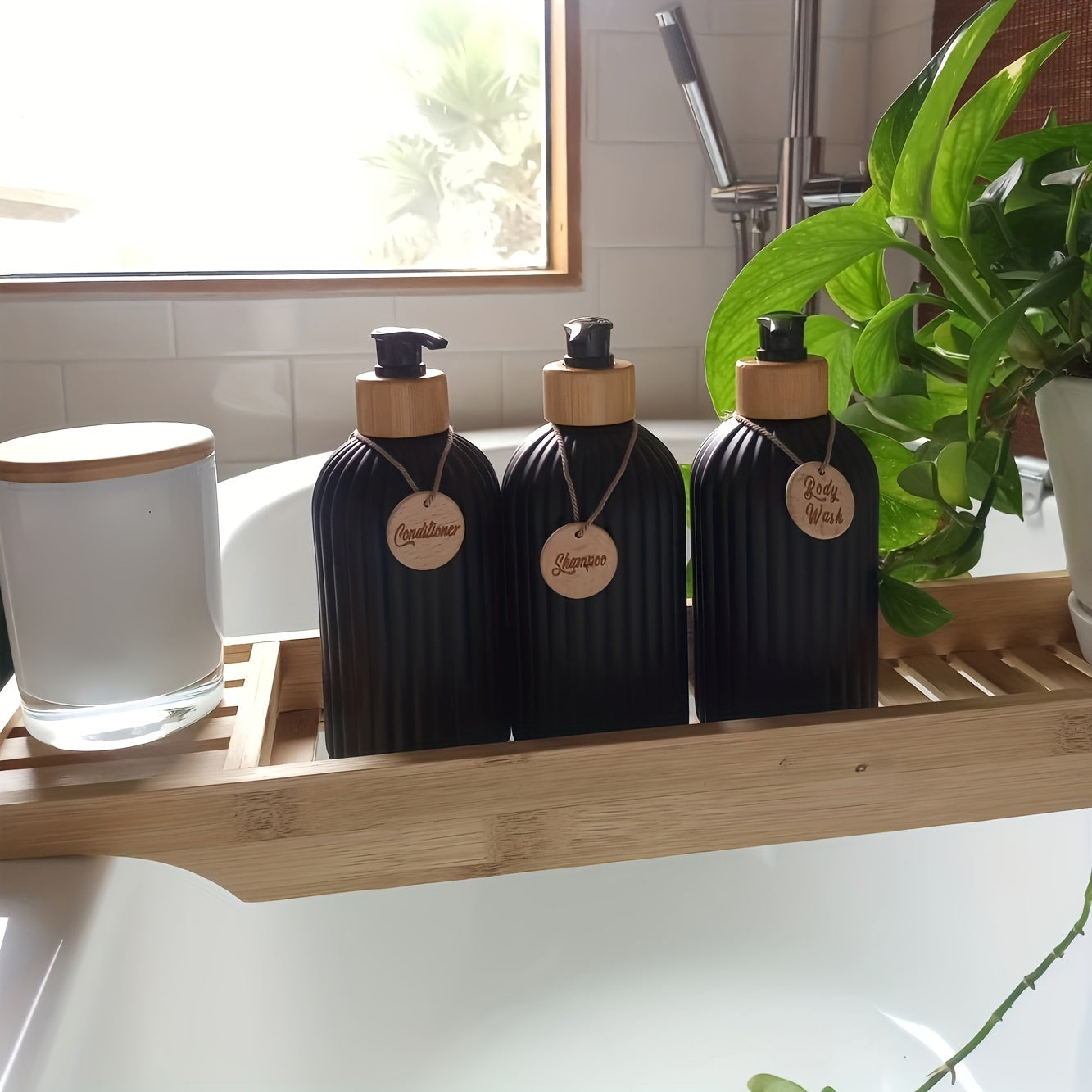 3pcs 500ml Soap Dispenser With Tag