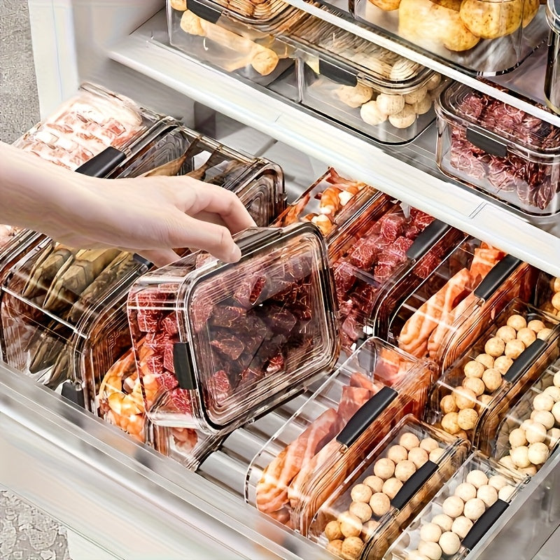 12pcs Stackable Refrigerator Storage Containers with Sealing Lids