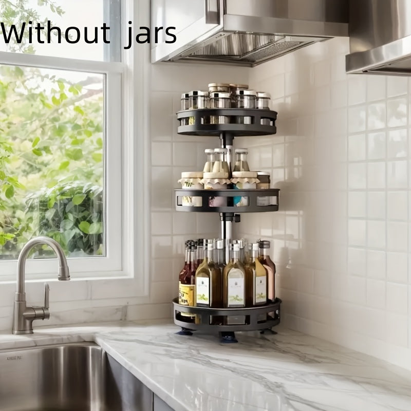 Rotating Kitchen Storage  Spice Rack