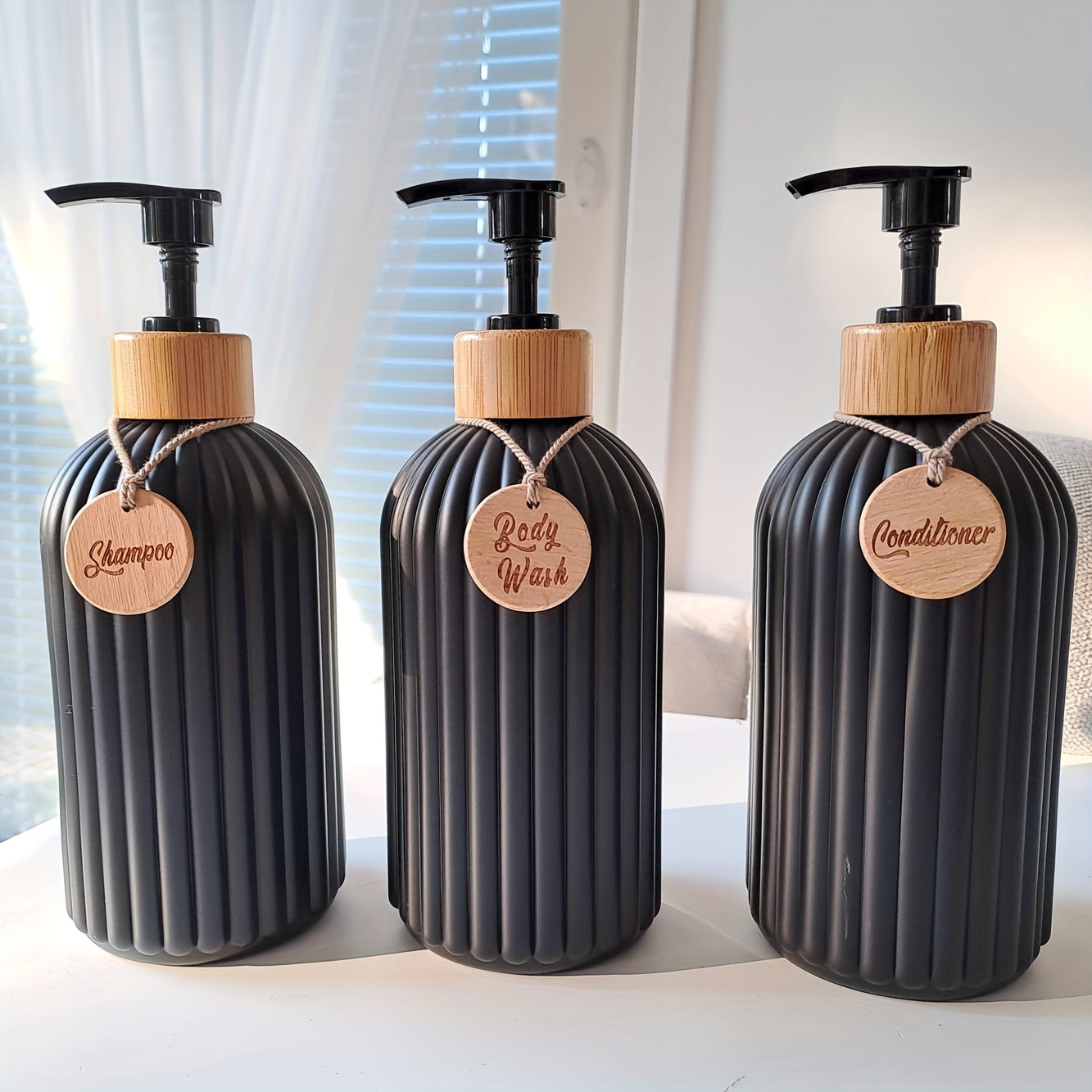 3pcs 500ml Soap Dispenser With Tag