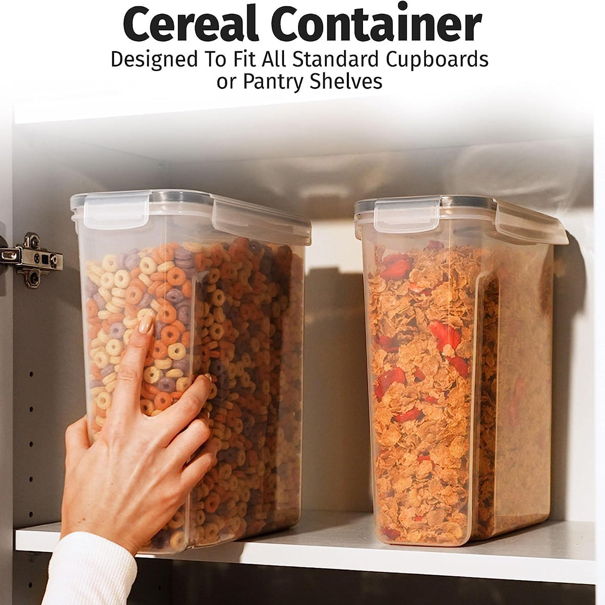 4pcs Air-tight Food Storage Containers with Labels