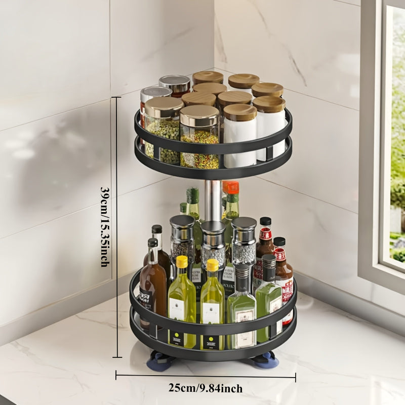 Rotating Kitchen Storage  Spice Rack